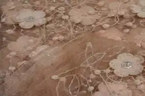 PINKISH PEACH NET FABRIC