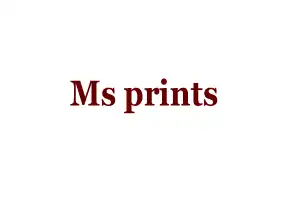 Ms prints