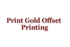 Print Gold Offset Printing