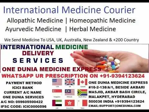 Medicine International Courier Services from New Delhi