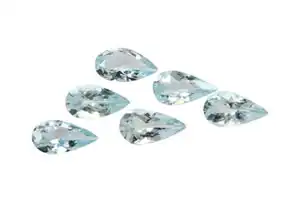 0.60ct Brazilian Aquamarine Pear 8.00x5.75mm Faceted | Blue Color Natural Gemstone