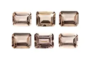 0.70ct Peach Morganite Octagon 7x5mm Faceted | Peach Color Natural Gemstone