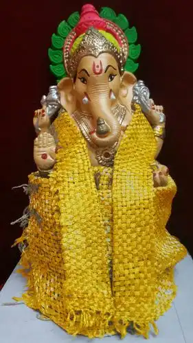 Gold Plated Silver Dhothi & Shawl