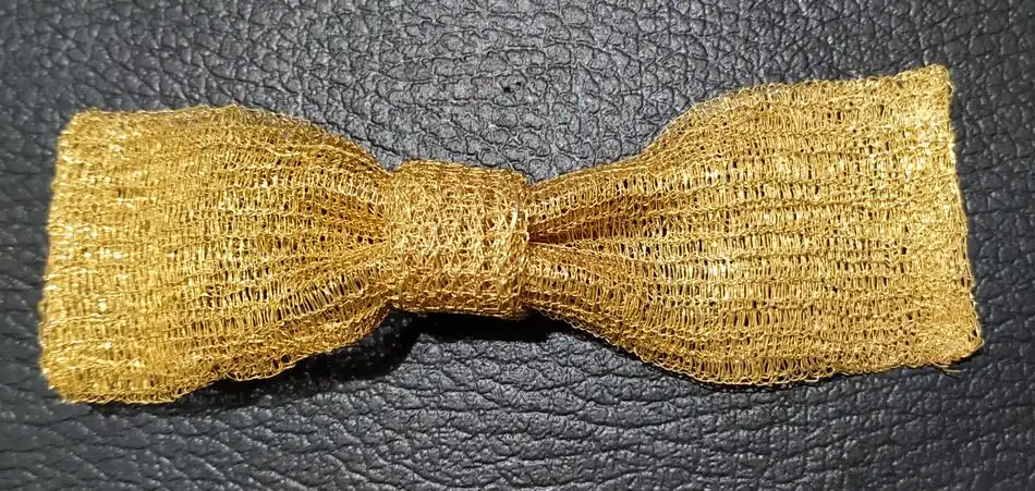 Gold Plated Silver Bow tie