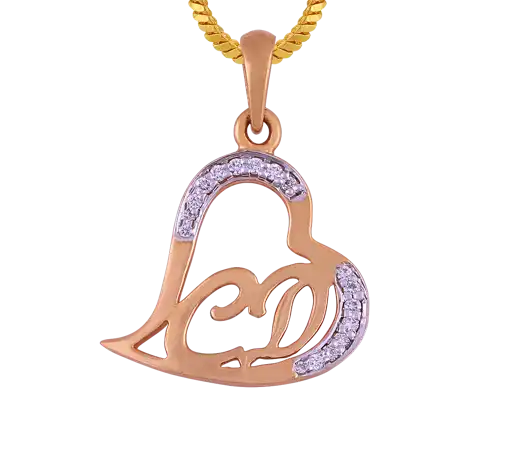 MARVELLOUS HEART SHAPED DIAMOND PENDANT